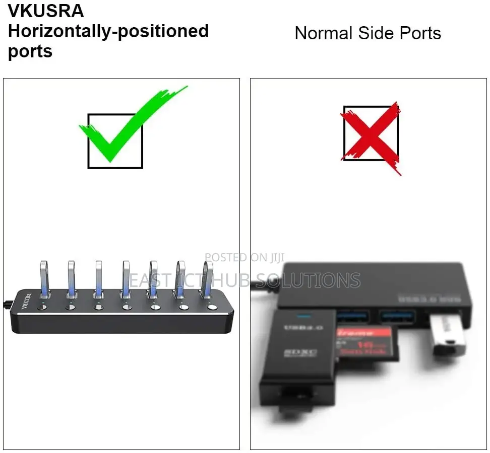 USB Hub 2.0, VKUSRA Ultra Slim 7 Ports Extension Data Hub Wi