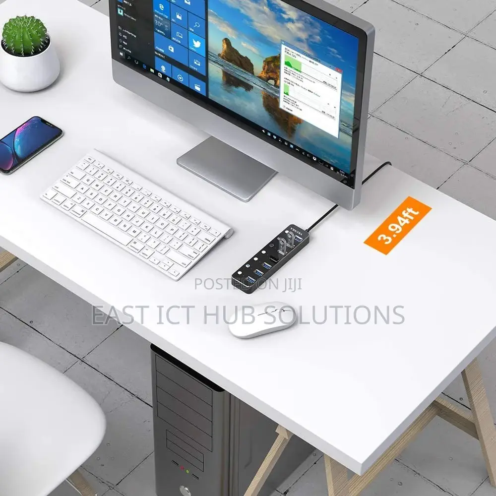 USB Hub 2.0, VKUSRA Ultra Slim 7 Ports Extension Data Hub Wi