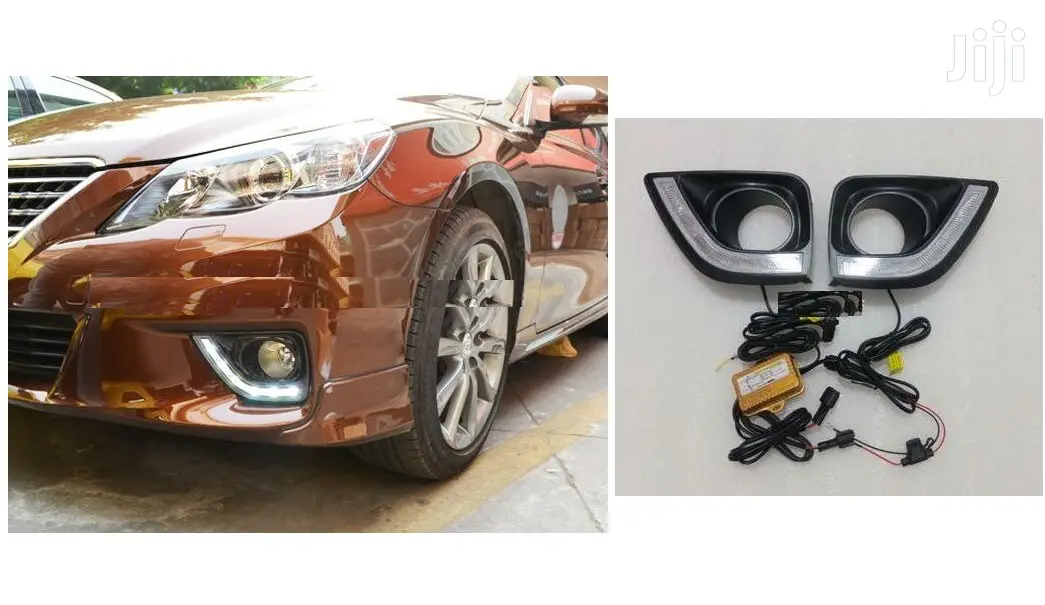 Stylish DRL Fog Covers Only: For Toyota Mark X: Yr2010/13