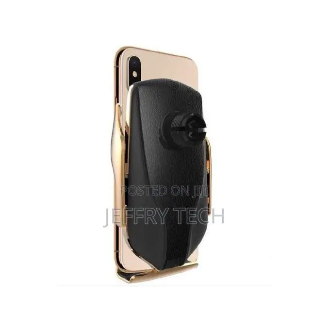 Smart Sensor Car Wireless Charger & Holder - Gold