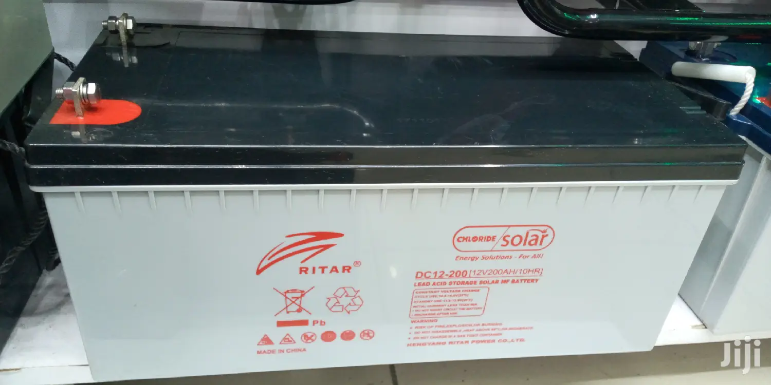 Ritar Lead Acid Storage Solar MF Battery 200ah 12v