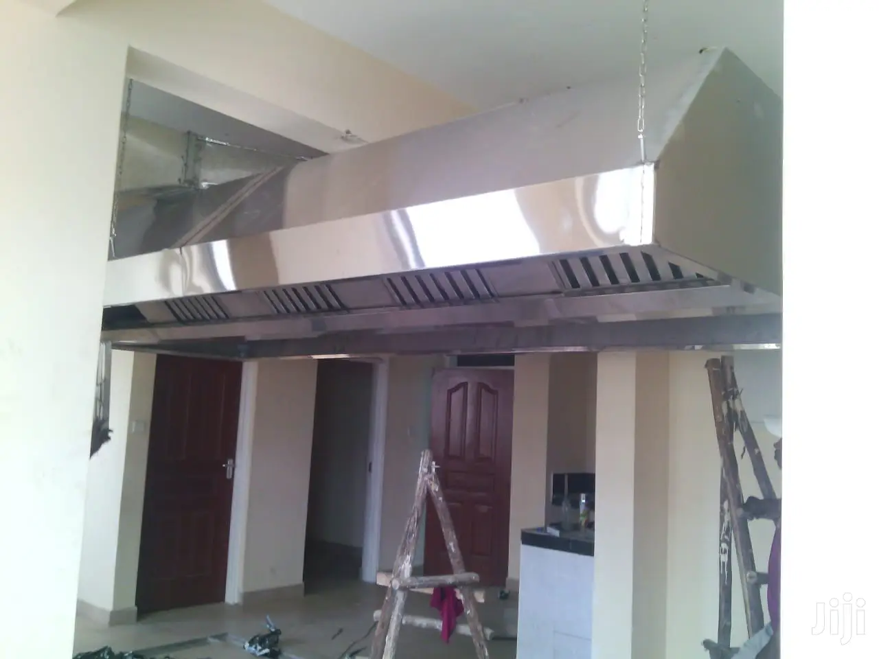 Stainless Steel Kitchen Hood With Filters, Fan Ducts-Sizes