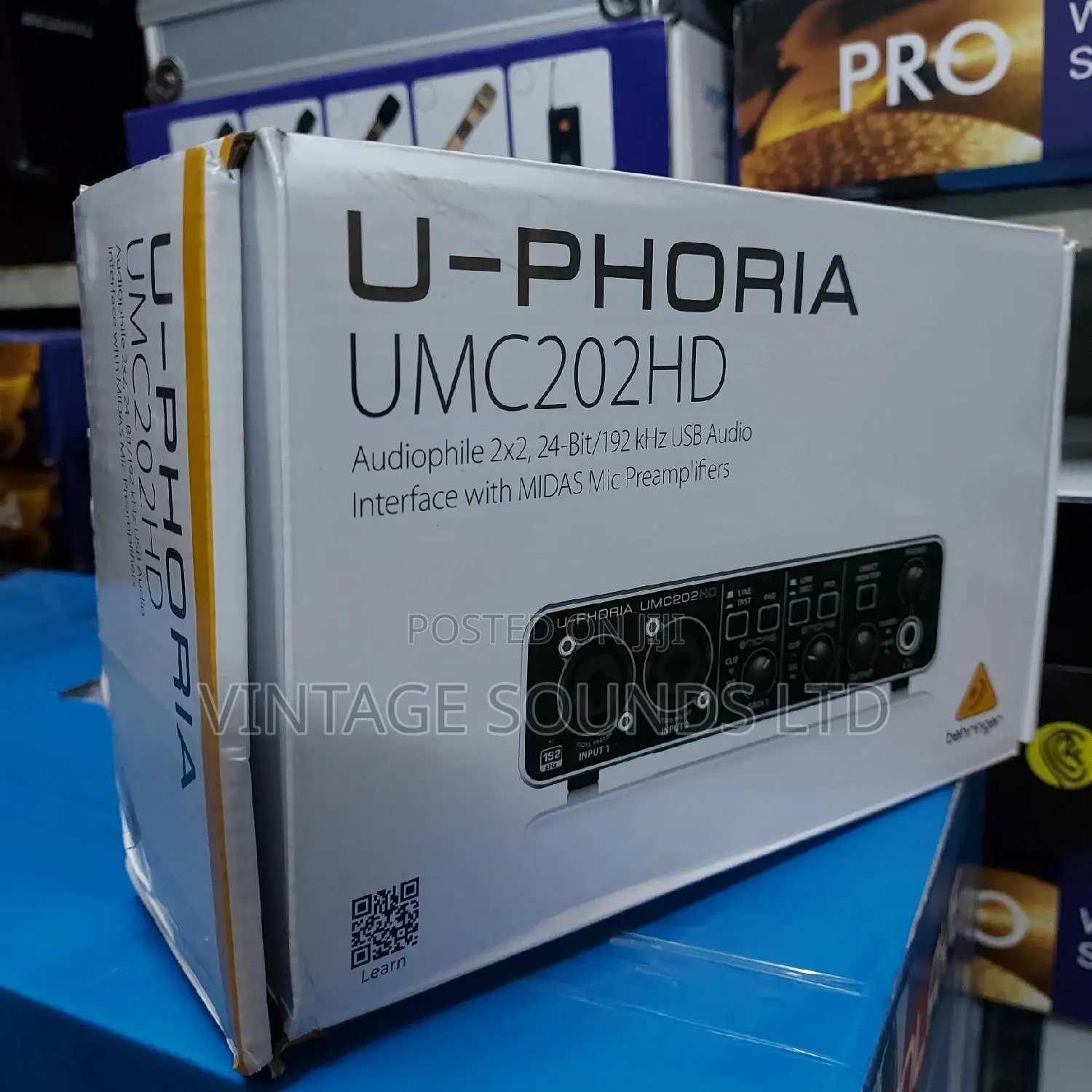 UMC202HD 2x2, 24-Bit/192 KHZ USB Audio Interface