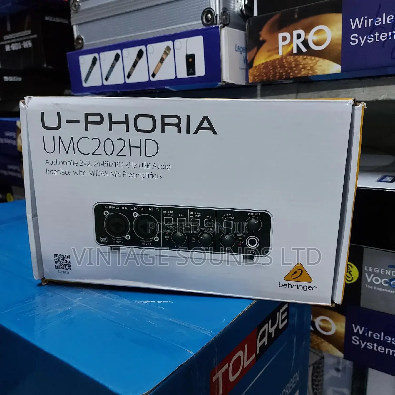UMC202HD 2x2, 24-Bit/192 KHZ USB Audio Interface