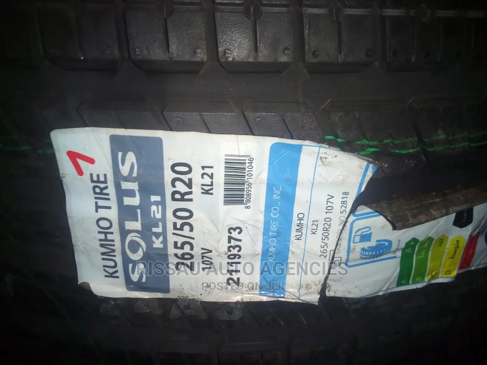 265/50 R 20 Kumho Tyres Made in Taiwan