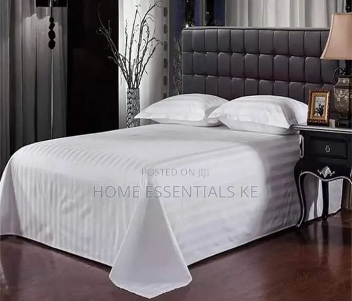 White Stripped Bedsheet
