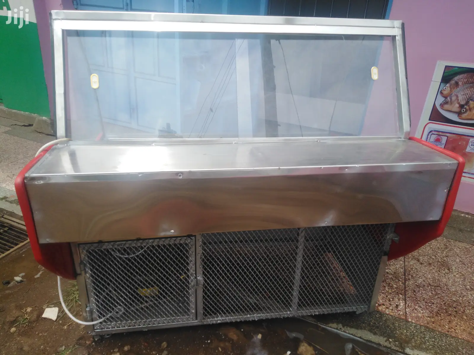 Meat Display Chiller-Import Quality Curved Glass