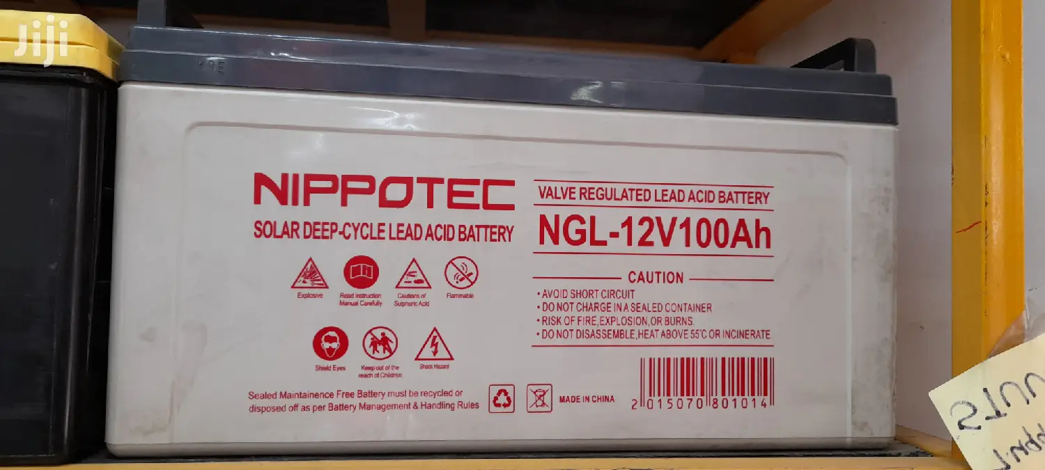 Nippotec Solar Deep Cycle Lead ACID 100ah Battery