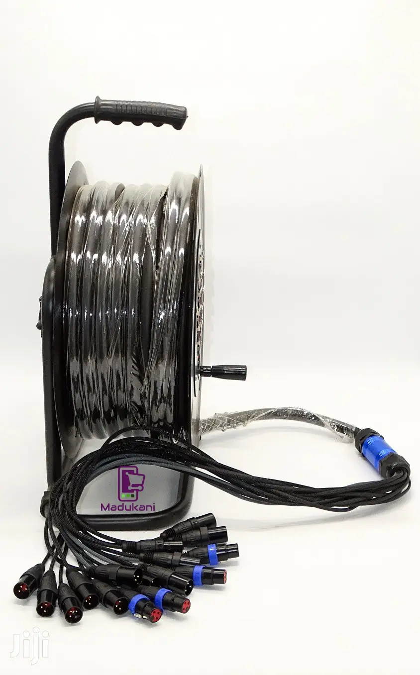 12 Channel 4 Returns 30-Meter XLR SNAKE CABLE on a Reel