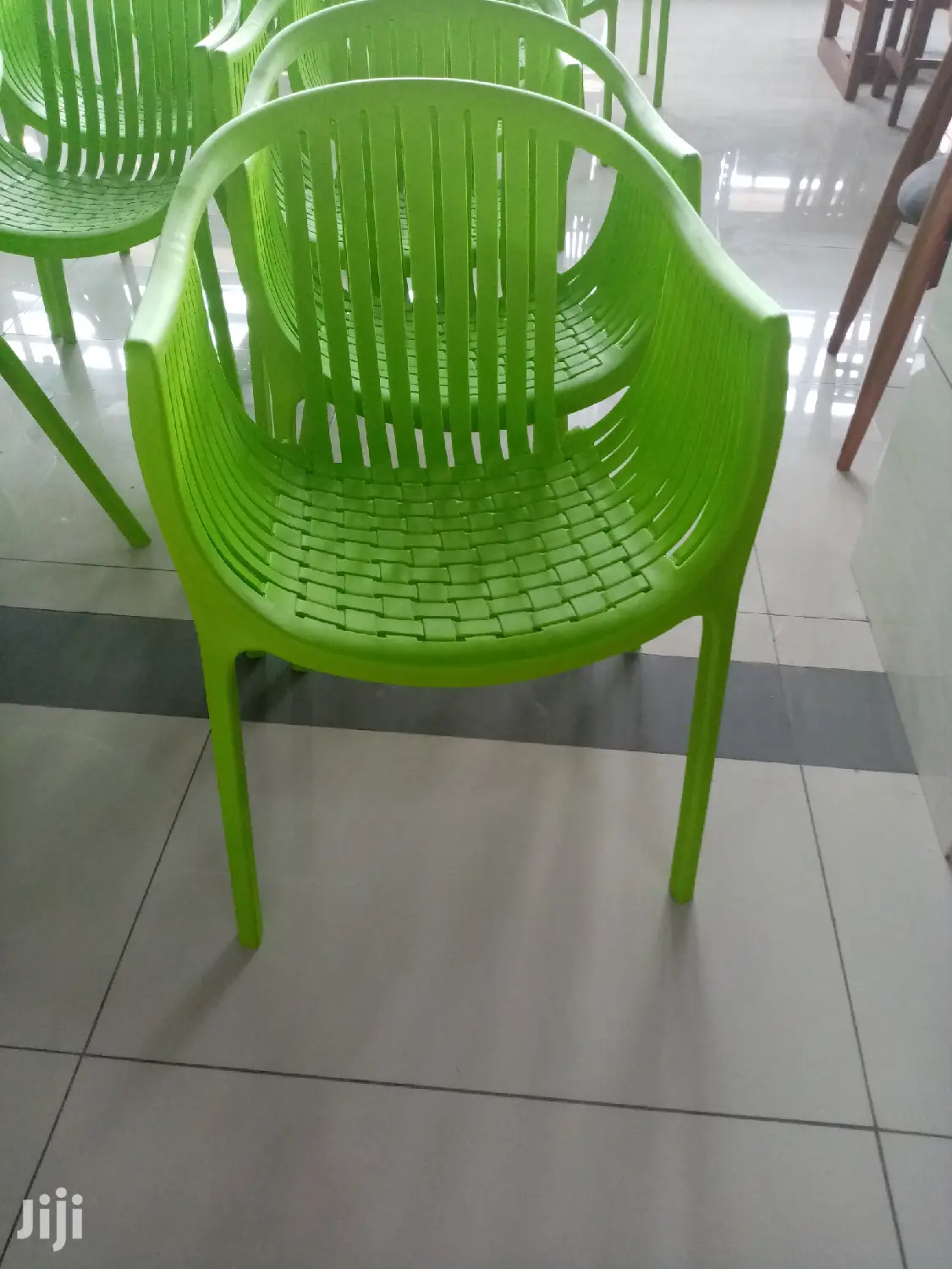 Green Bucket Chairs