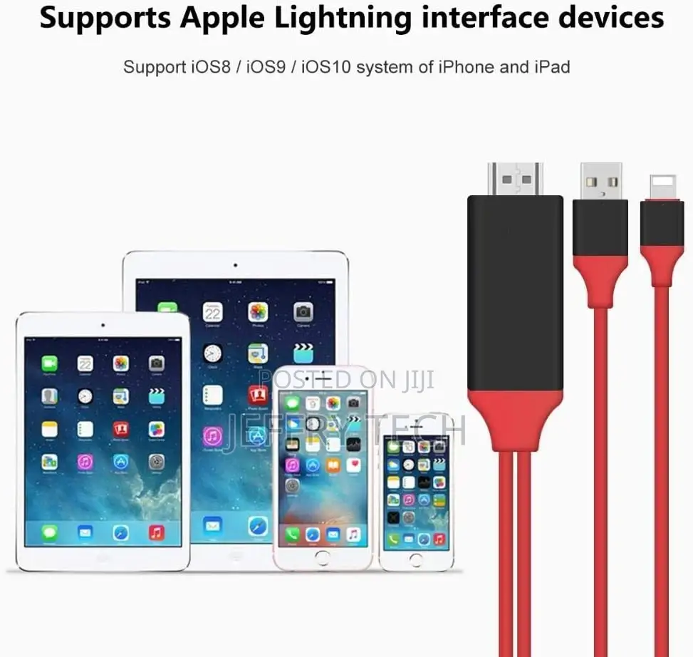 Cable To View iPhone And iPad On TV Through HDMI Port