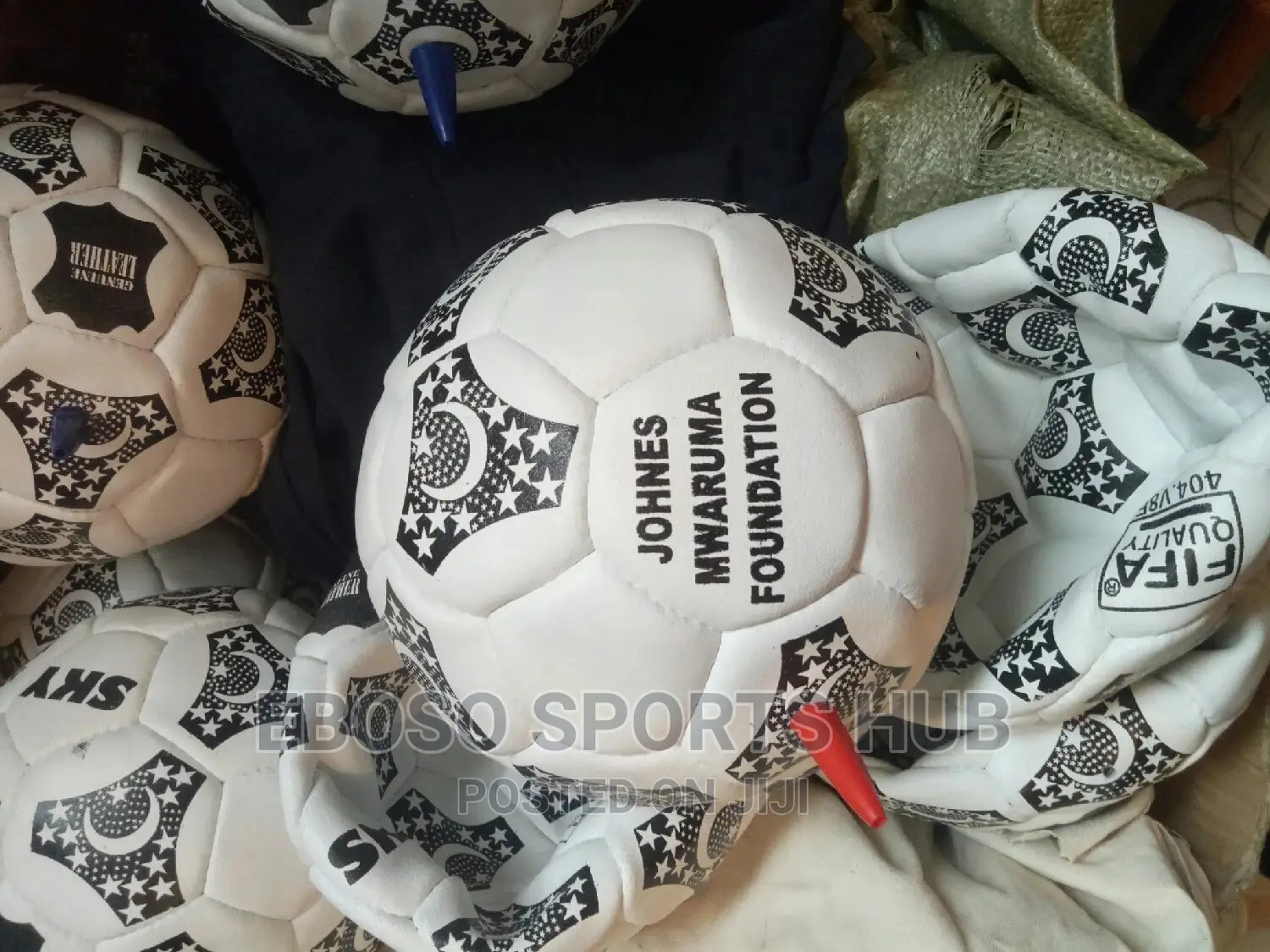 Local Leather Football. Name Branding