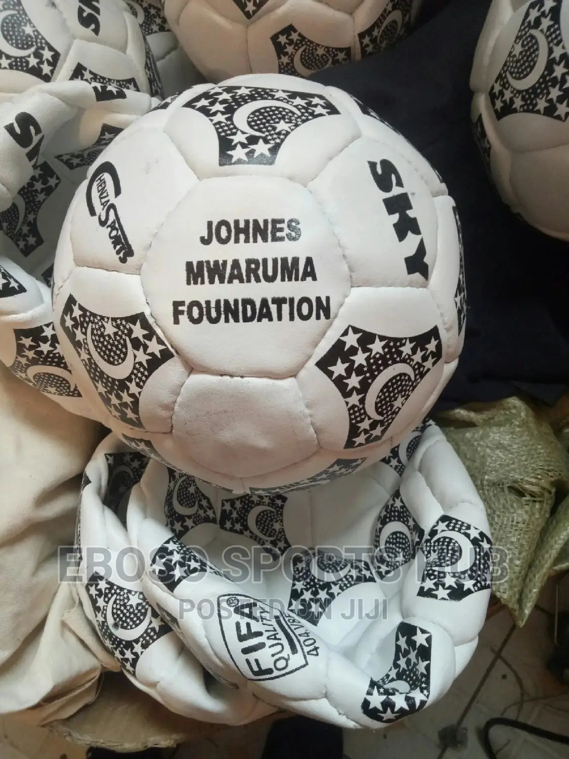 Local Leather Football. Name Branding