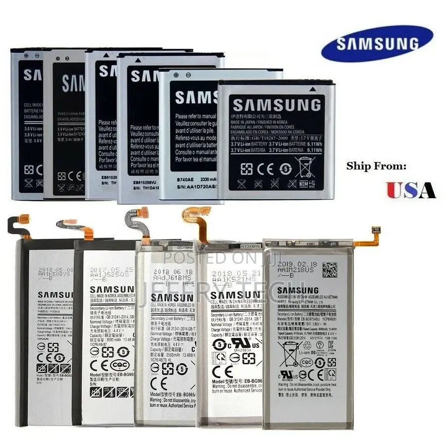 Battery Samsung Galaxy S3 S4 S5 S6 S7 S8 S9 S10 Note 2 3 4 5