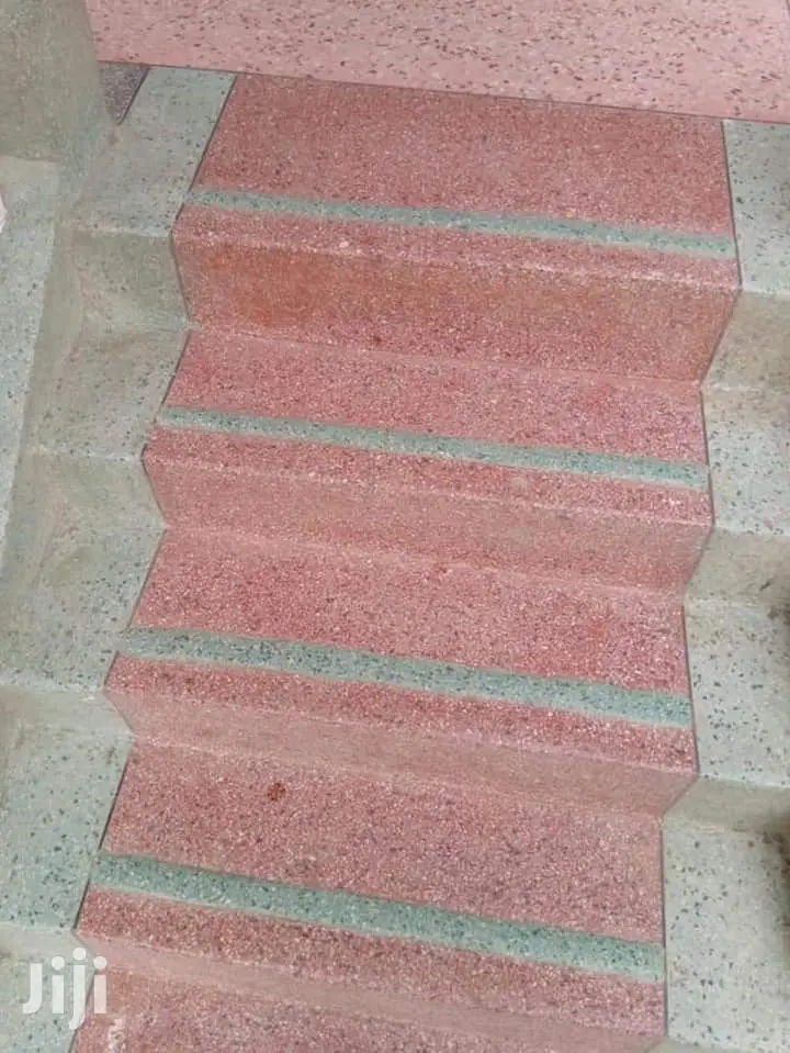 Terrazzo Installation At Stair Case