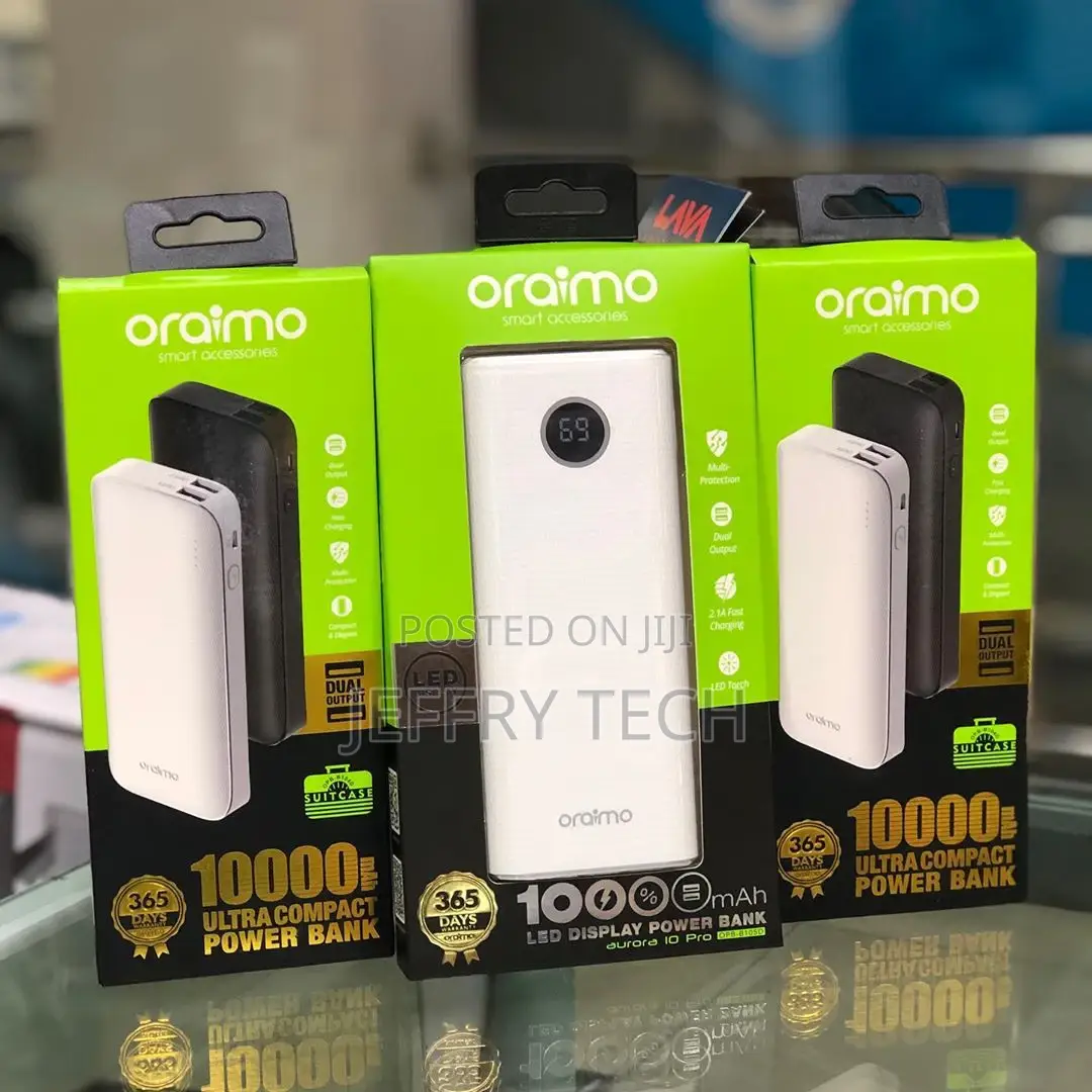 Oraimo Power Bank, Battery Type: 10000mah