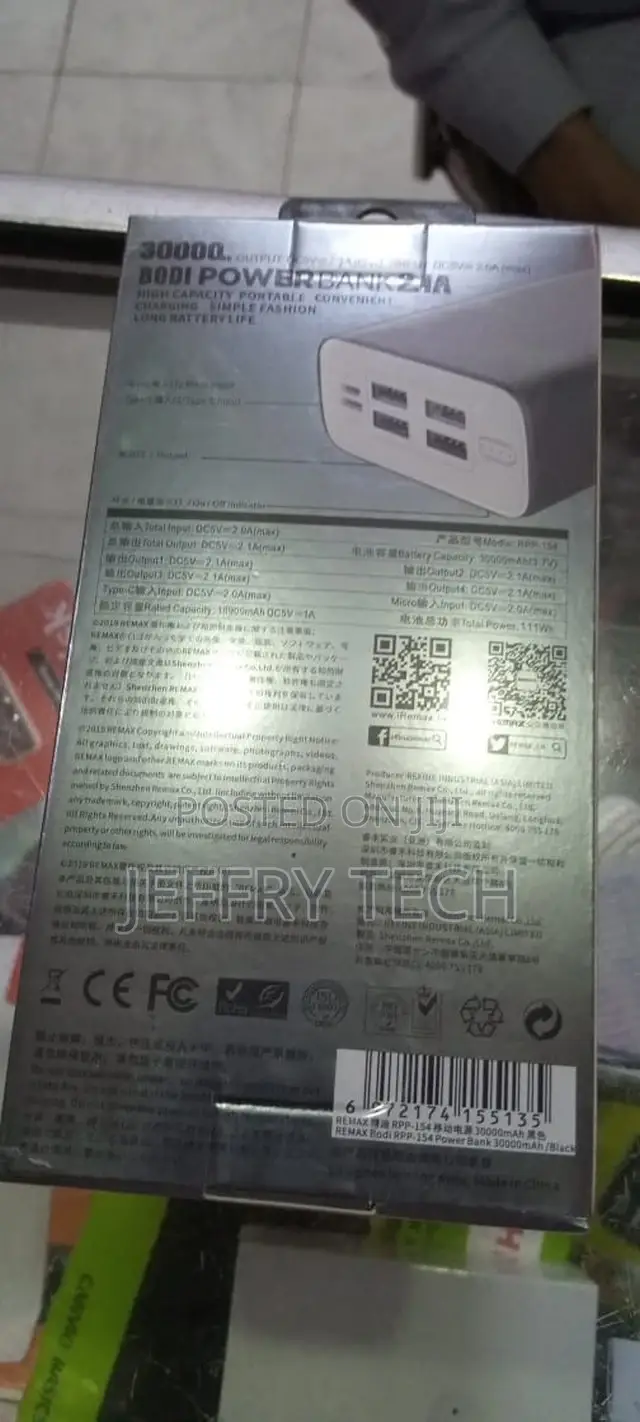 30000mah Fast Charging Stylish Powerbank
