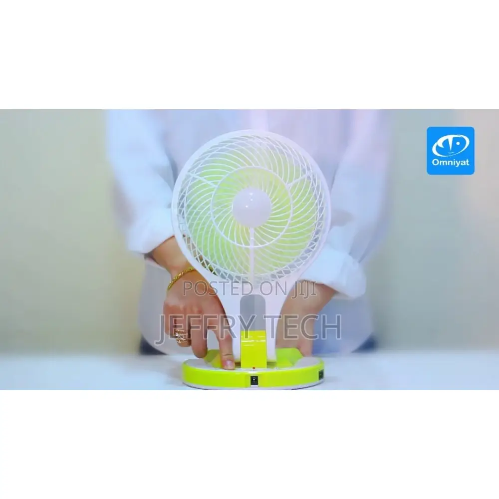 HT-5580 Portable Light With Mini Fan
