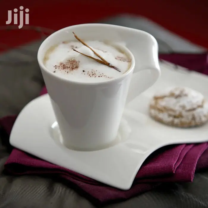 New Wave Coffee Mugs and Saucer