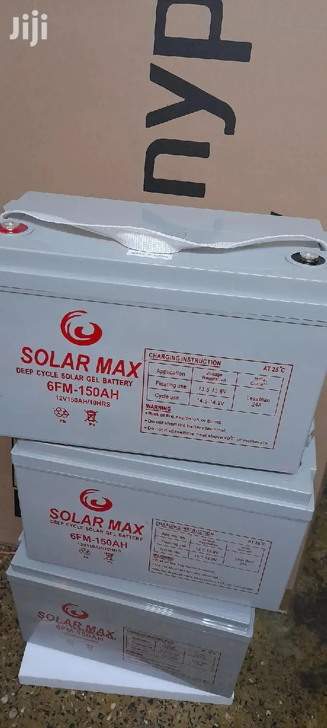 Solarmax Deep Cycle Solar Gel Battery 6fm- 150ah