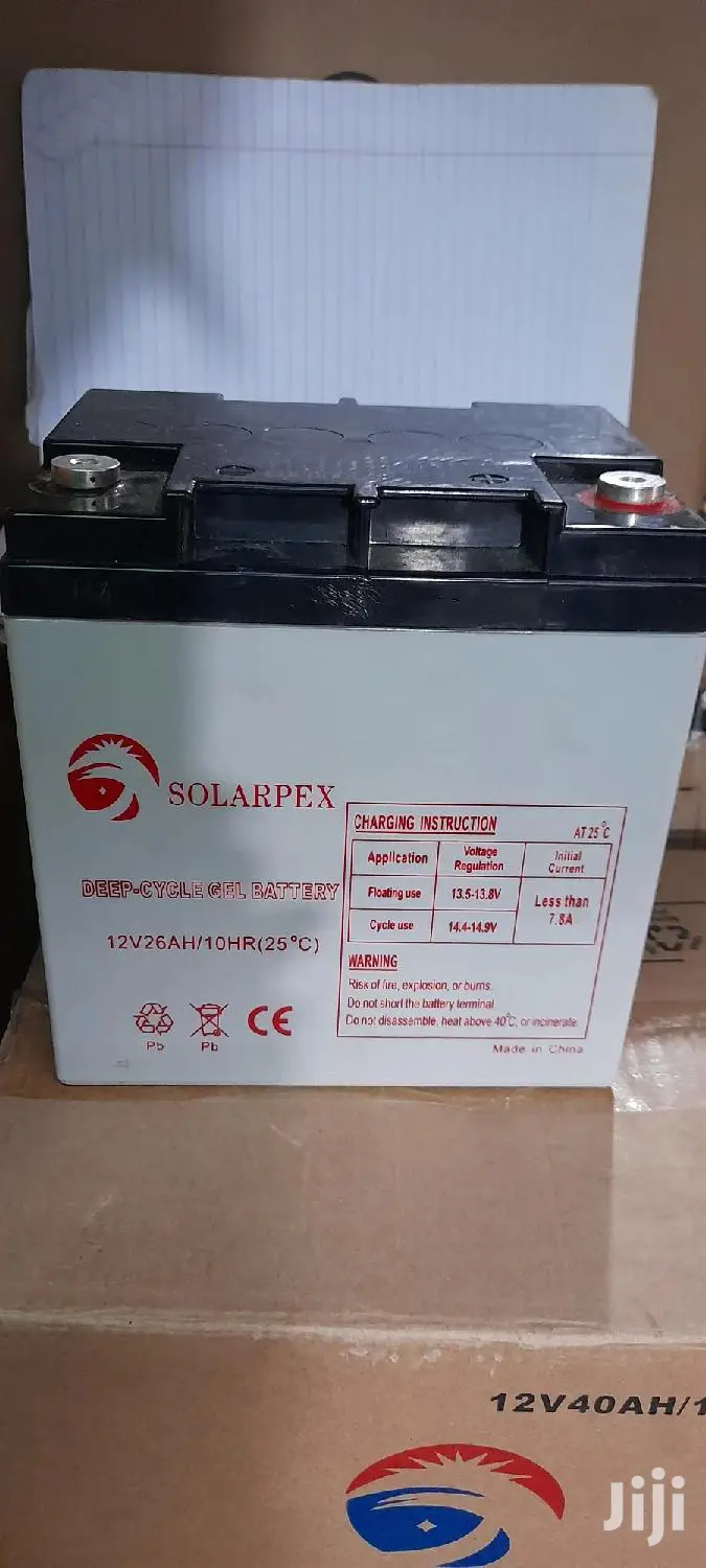 Solarpex Deep Cycle Gel Battery 12v 26ah 10hr