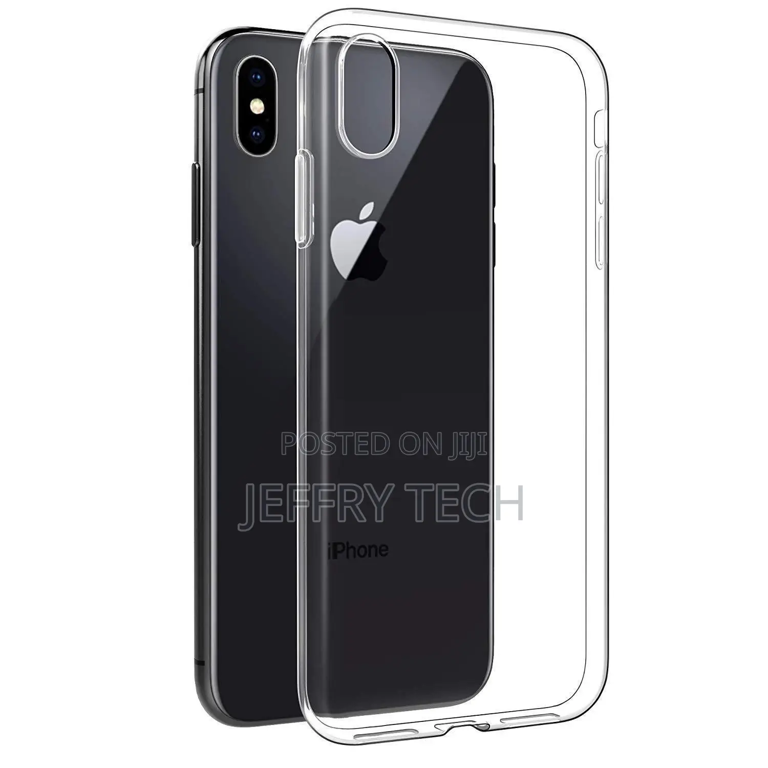 For Apple iPhone XS Max (6.5") Case Clear Gel Cover and Glas