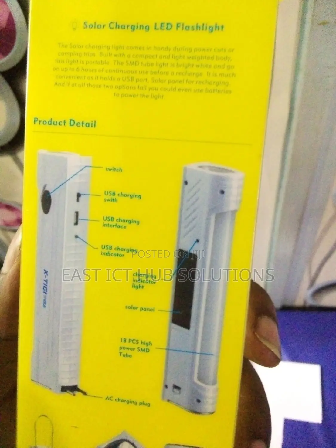 Premium Home Or Office Torch, Solar Charge/Battery Charge