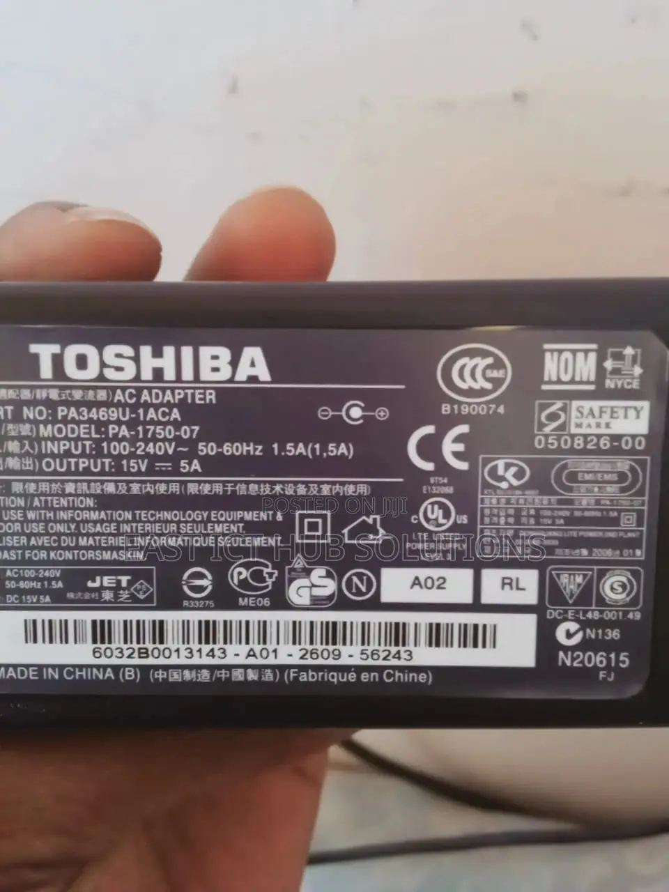 Toshiba Laptop Chargers 15v And 19v