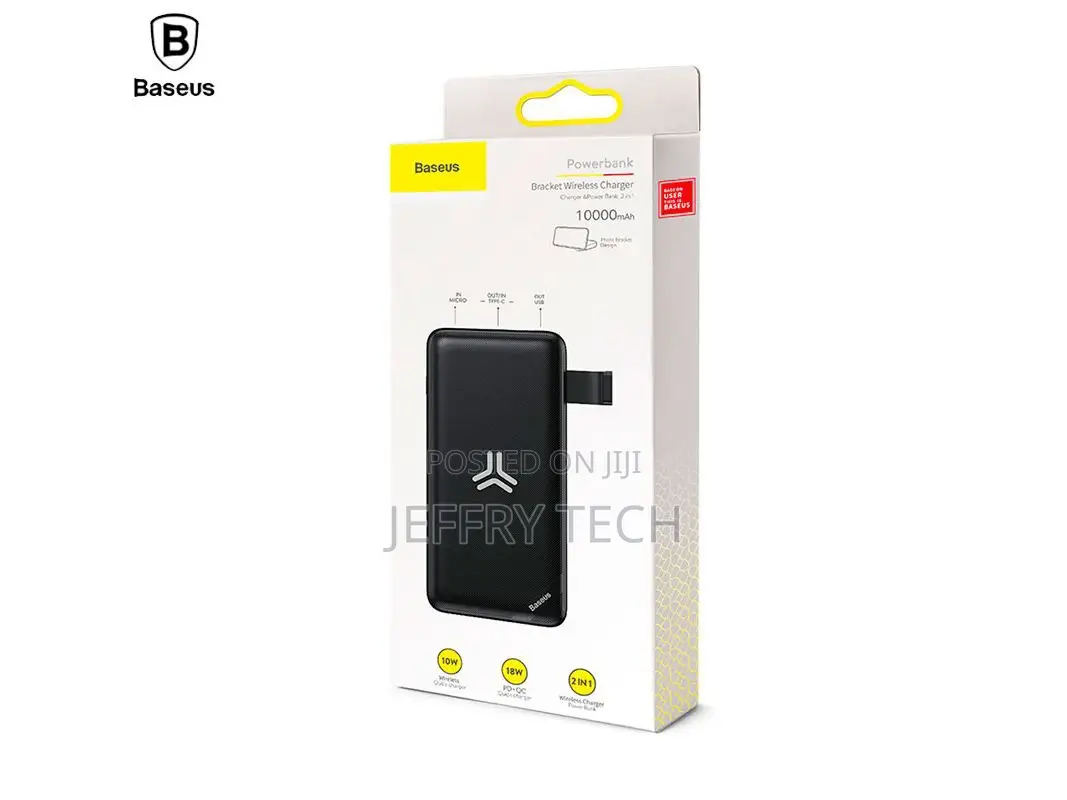 Baseus S10 Bracket 10W Wireless Charger Power Bank 10000mah