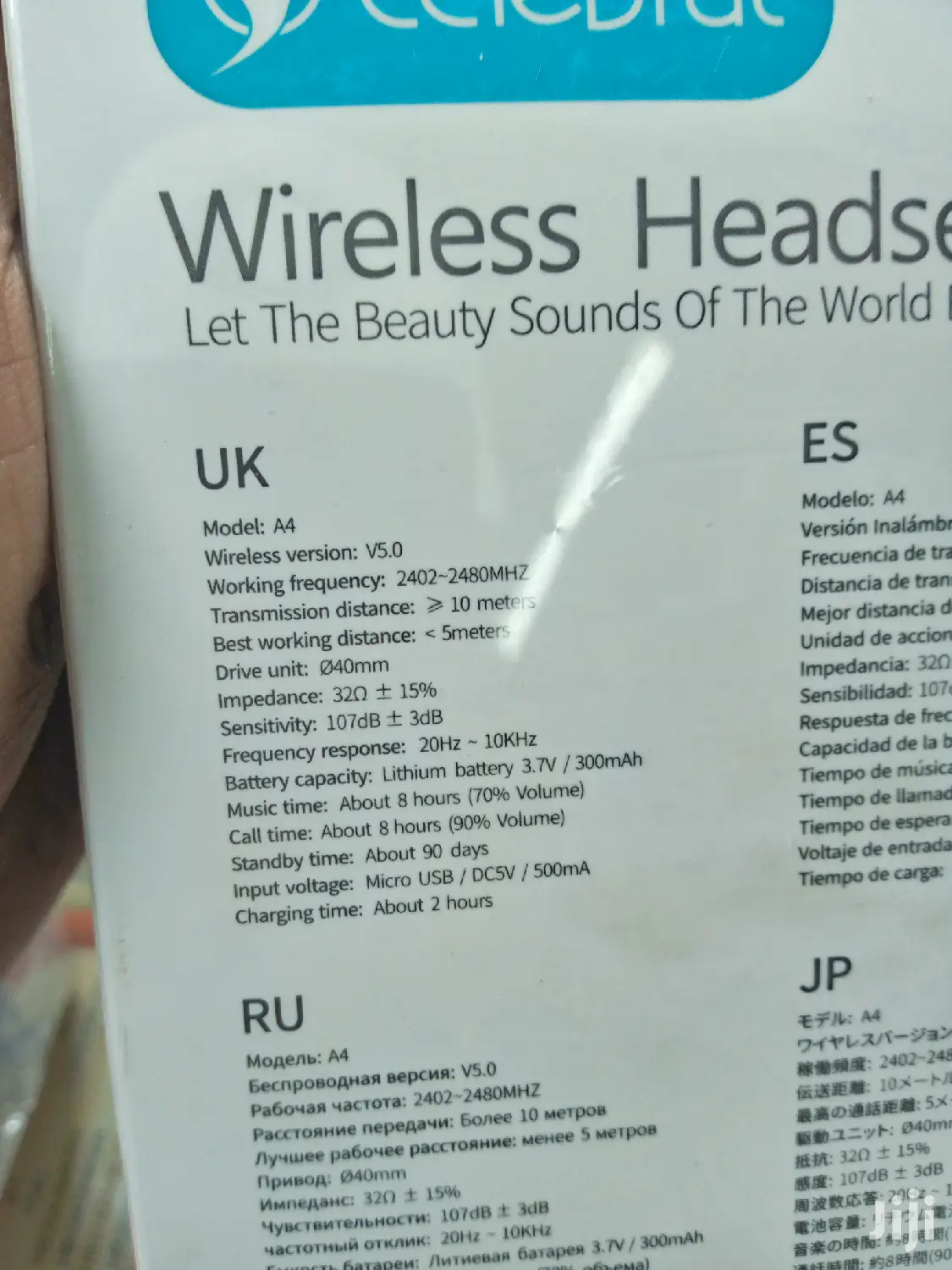 Celebrat A4 Wireless Headset.