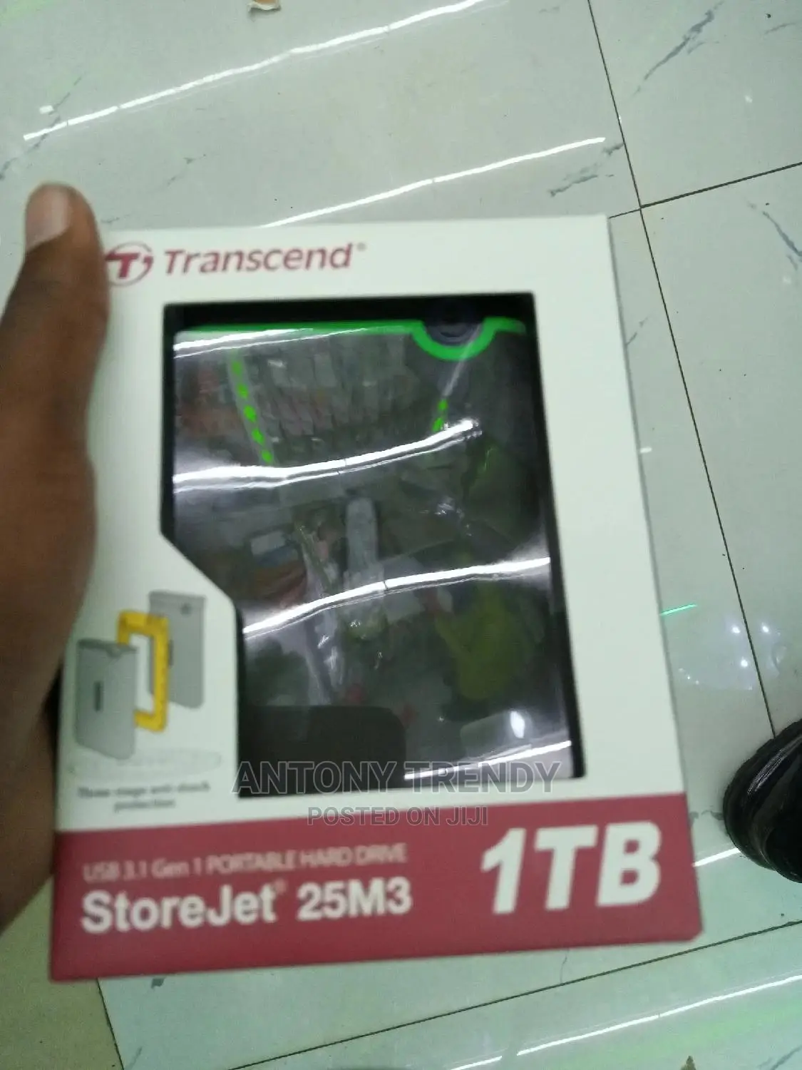 Original Transcend Storejet External Harddisk-1tb(1000gb)