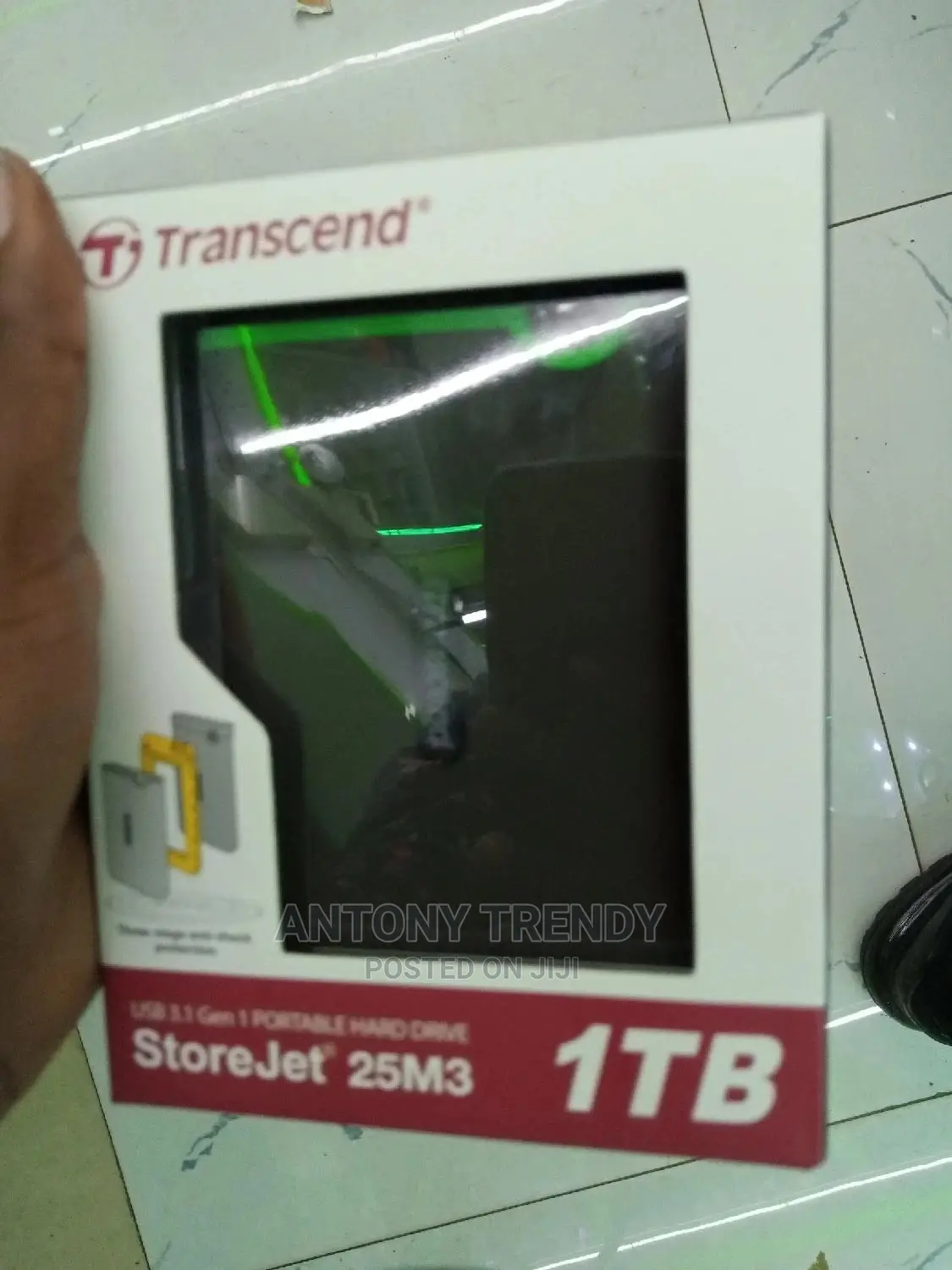 Original Transcend Storejet External Harddisk-1tb(1000gb)