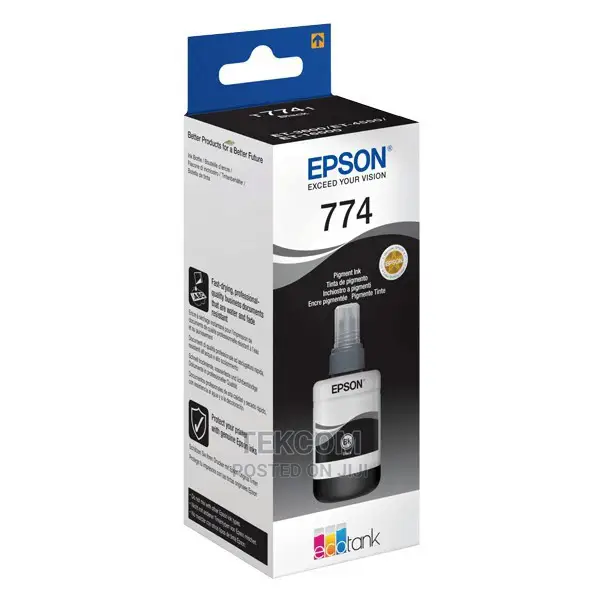 Epson T7741 Pigment Black Ink Bottle 140ML 774