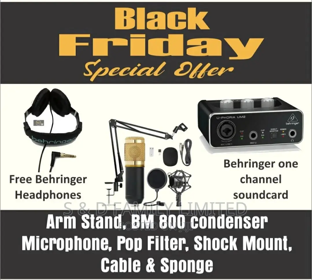 Black Friday Offer on Studio Equipment