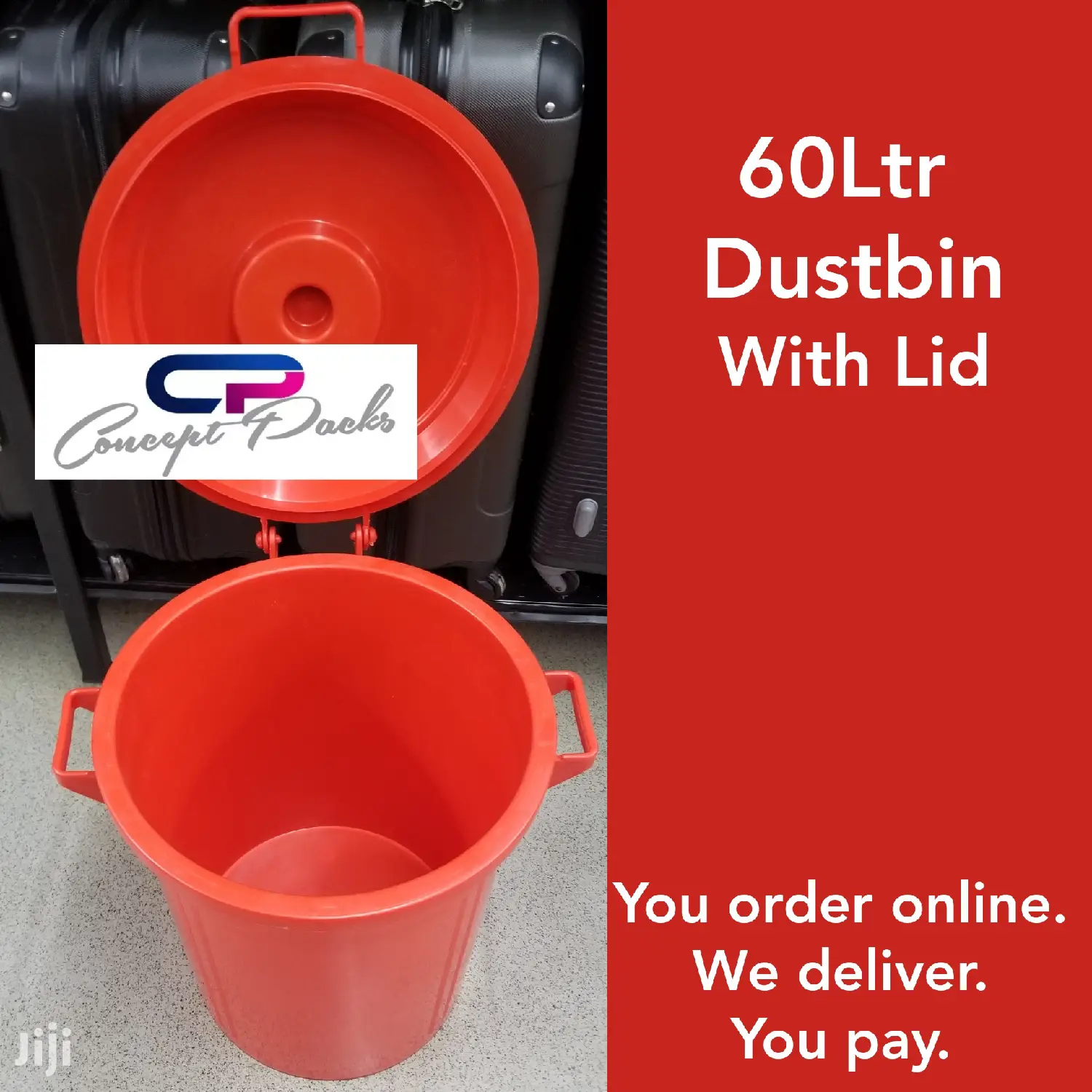 OFFER !!Heavy Duty Dustbin 60ltrs With Lid