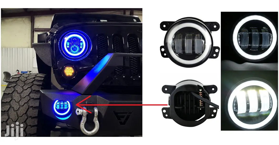 4 Inch LED Fog Lights: For Jeep/Defender/Toyota