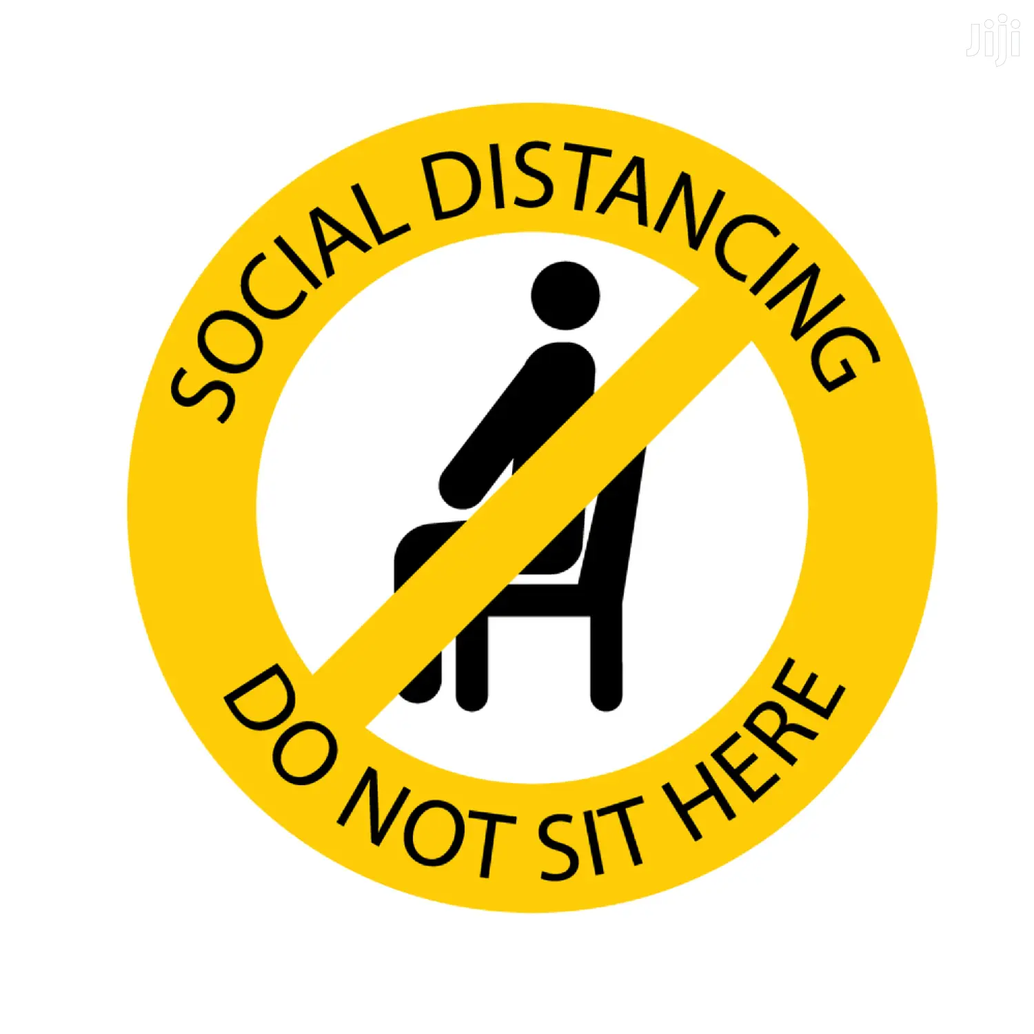Social Distance Floor Sticler