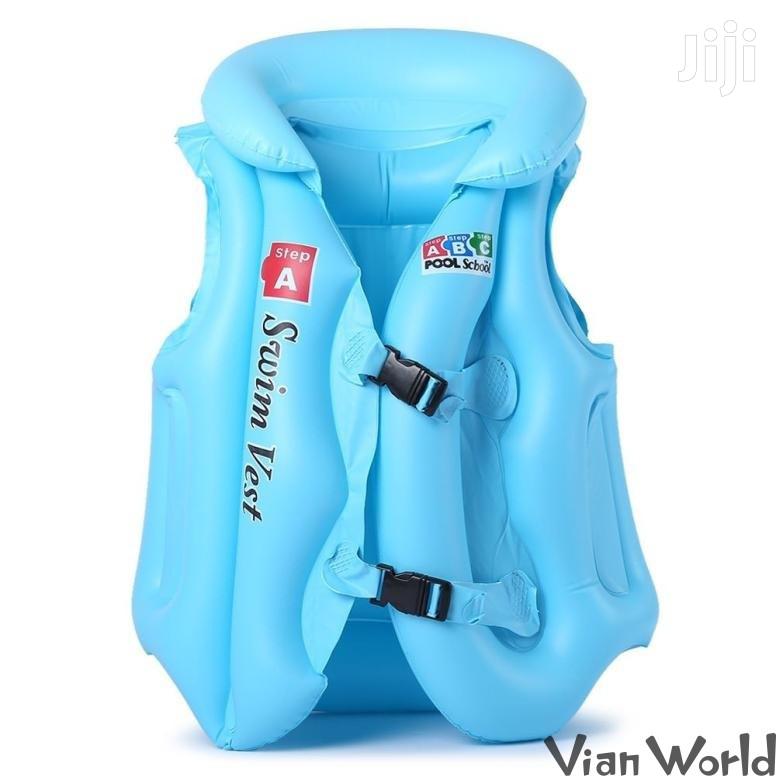 Kids Swimming Float Jacket - 3-10yrs - Blue/Yellow/Orange