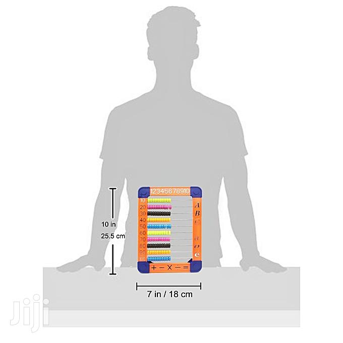 Abacus Plastic 15x11.5 Cm With 50 Beads With Metal Stand