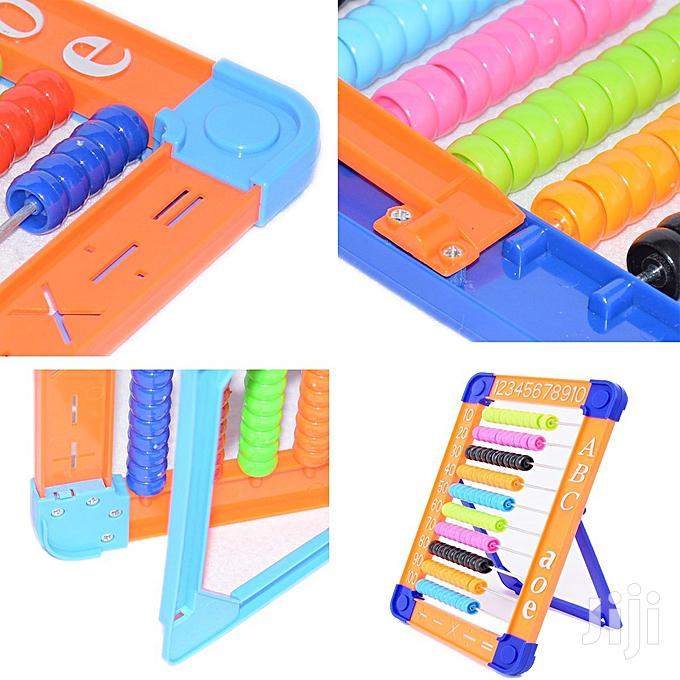 Abacus Plastic 15x11.5 Cm With 50 Beads With Metal Stand