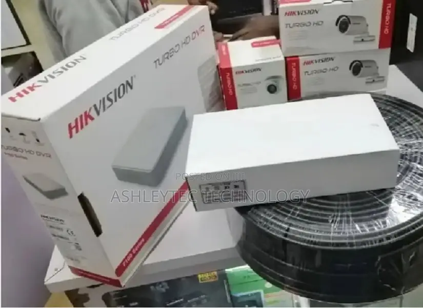 CCTV Package DVR 4 Channel 3 HD Cameras Dahua Hi Look
