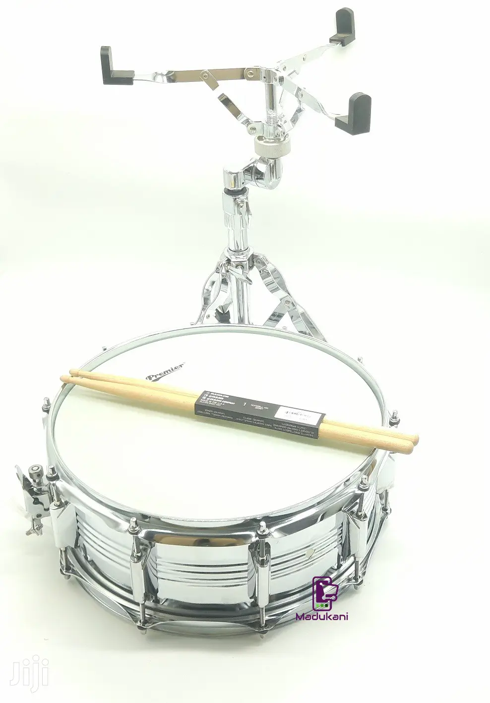 Complete Snare Drum With Stand and Sticks