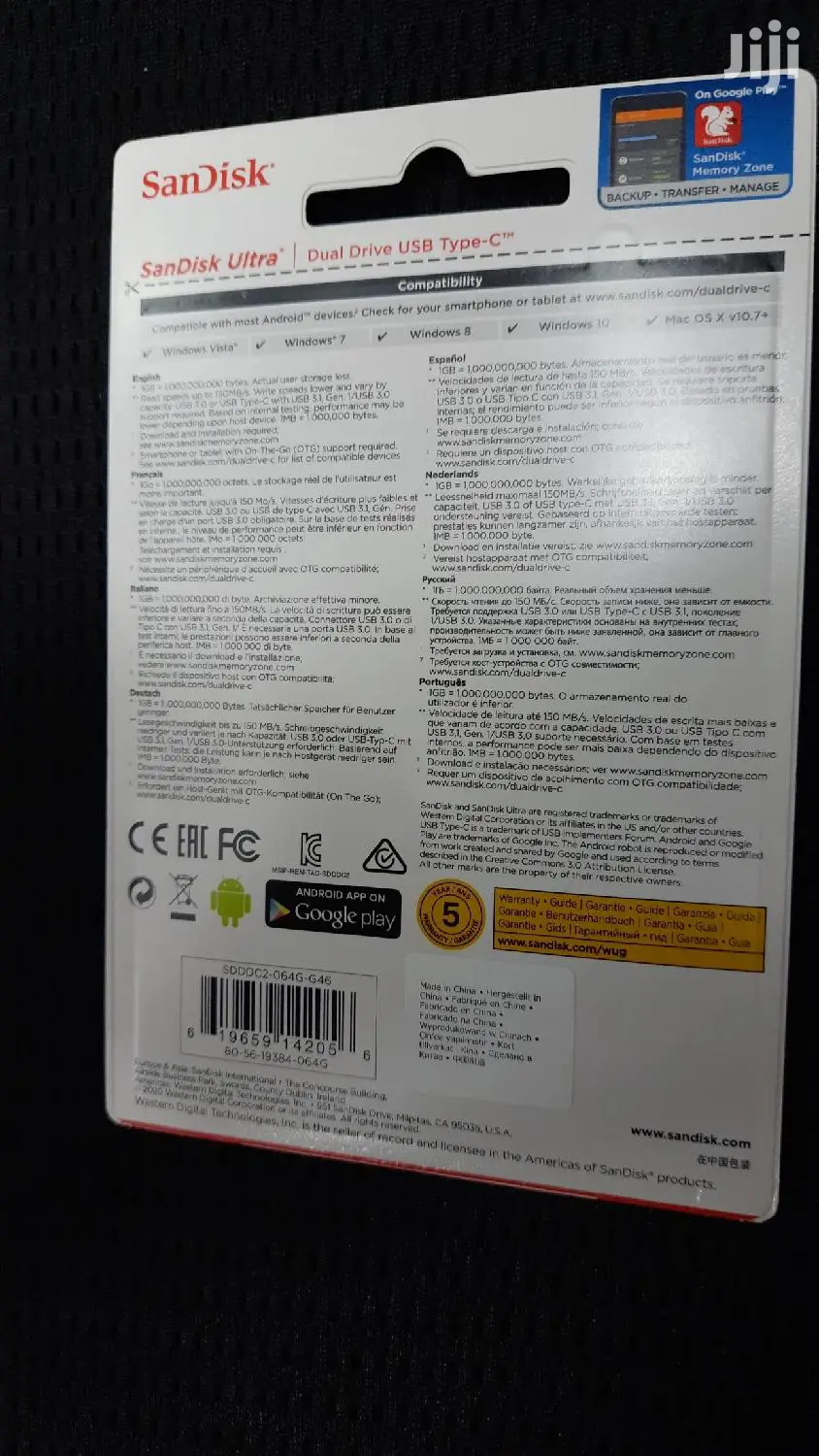 64GB OTG 3.0 Sandisk Usb Drive