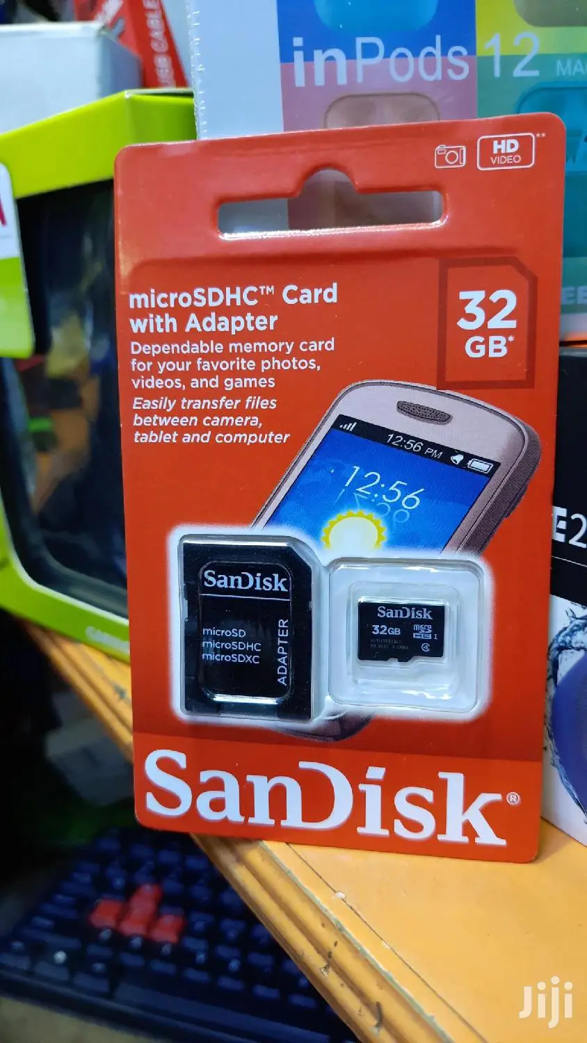 32 GB Sandisk Microsdhc Card With Adapter.