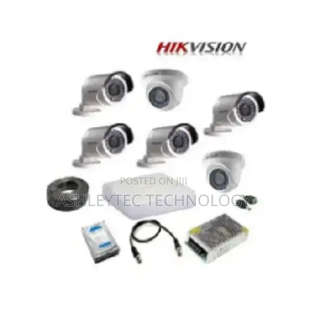 Hikvision 6 HD CCTV COMPLETE Kit (With Night Vision + 2TB