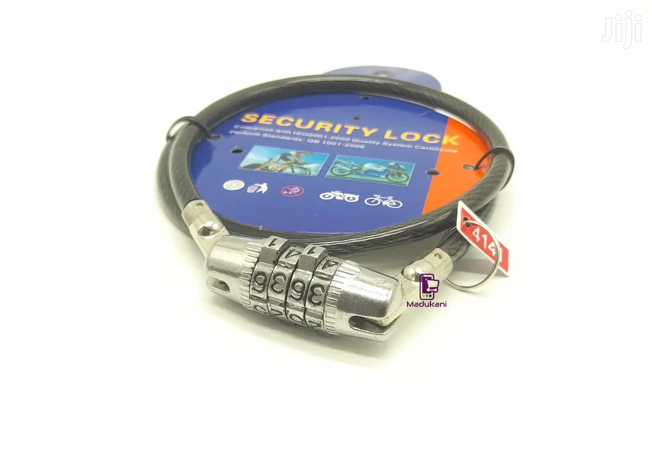4 Digit Code Combination Cable Security Bike Lock
