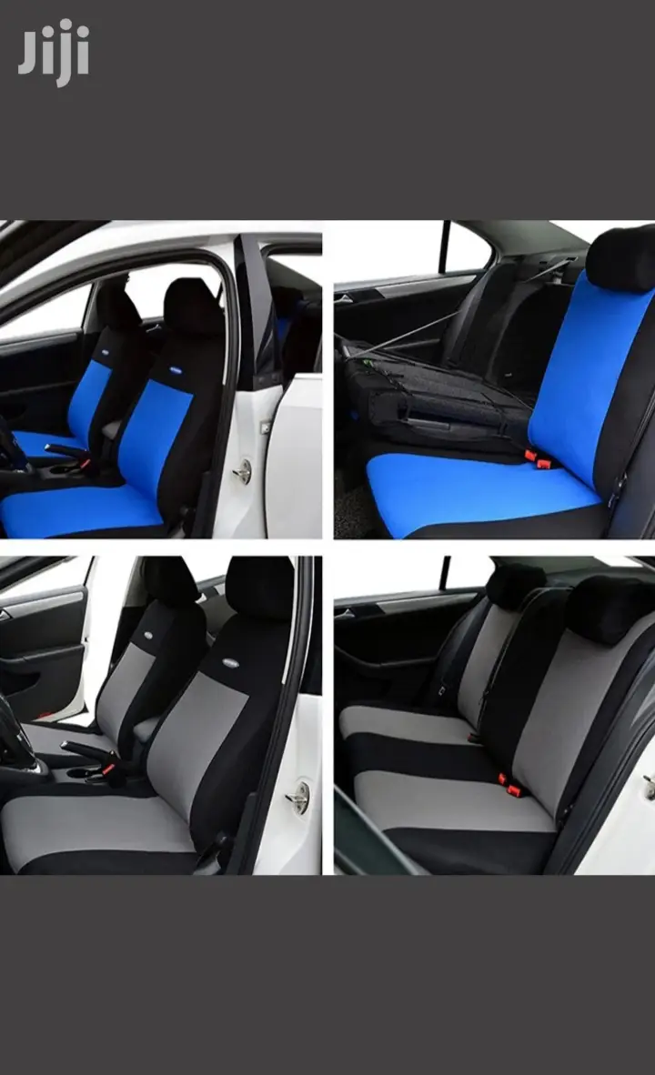 Grey Black/Blue Black Seat Covers
