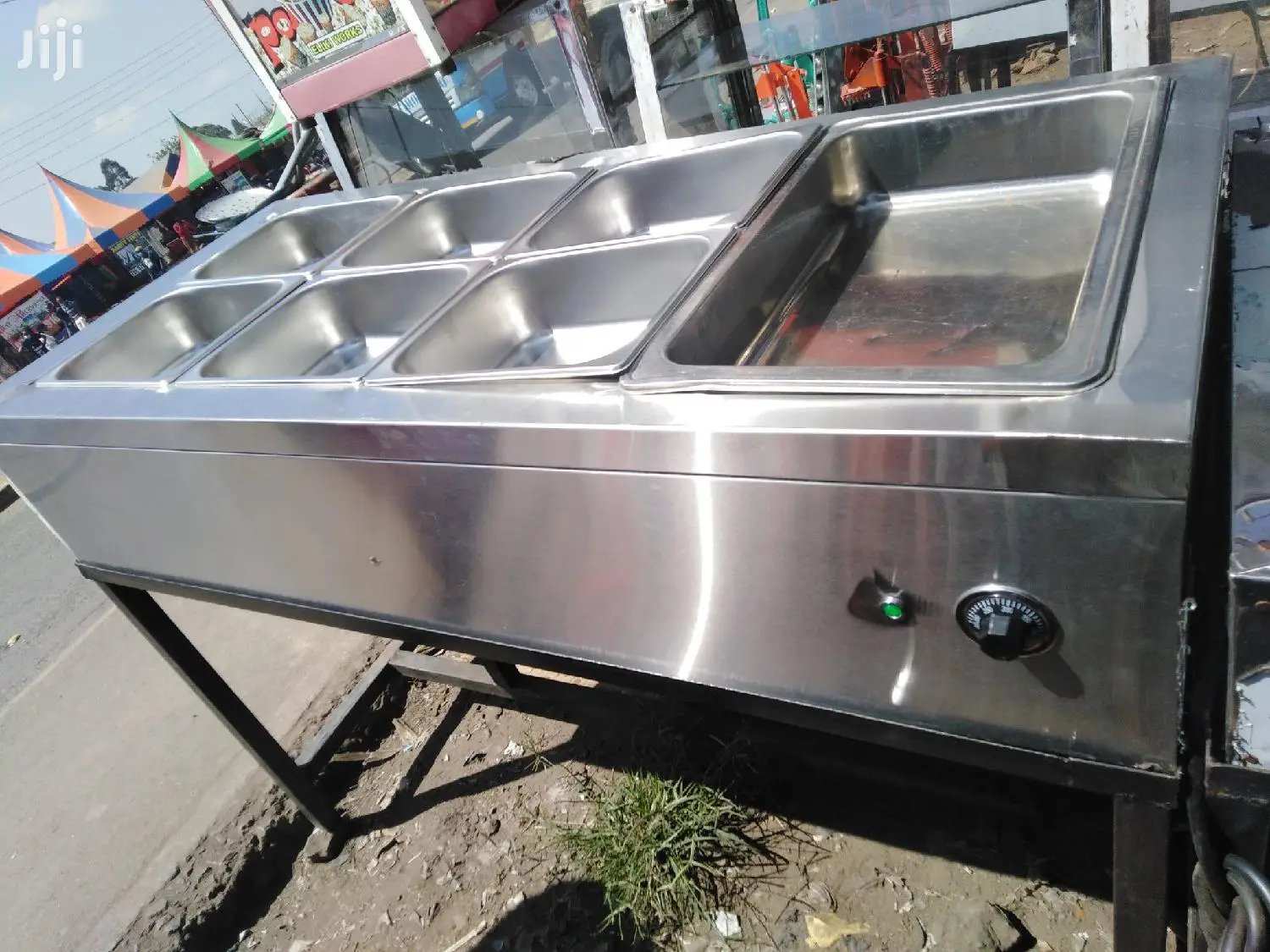 Food Warmer Bain Marie Stainless Steel 4-Full Partitions