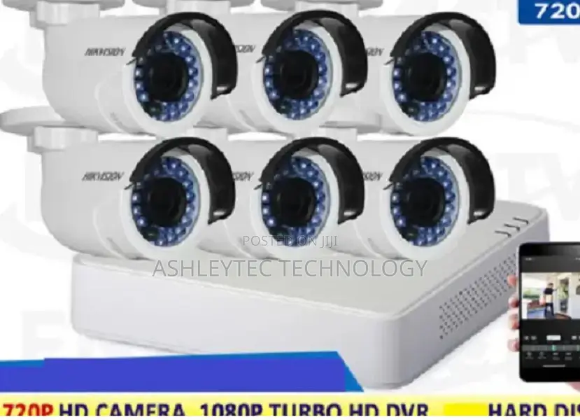 Hikvision Turbo HD 720P 6 Camera With HD DVR Pac