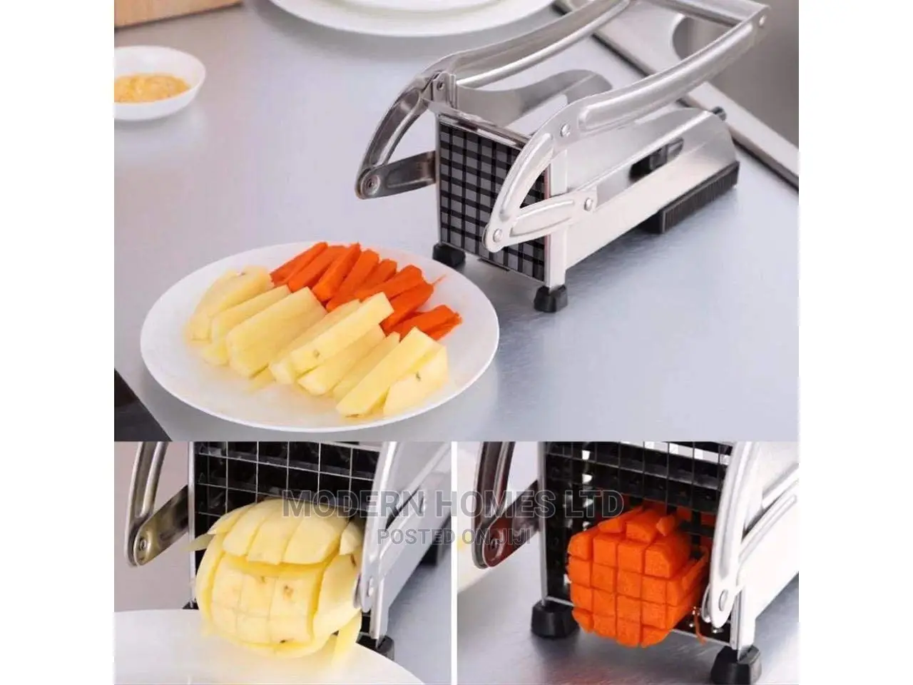 Stainless Steel French Fries Potato Chips Strip Cutter